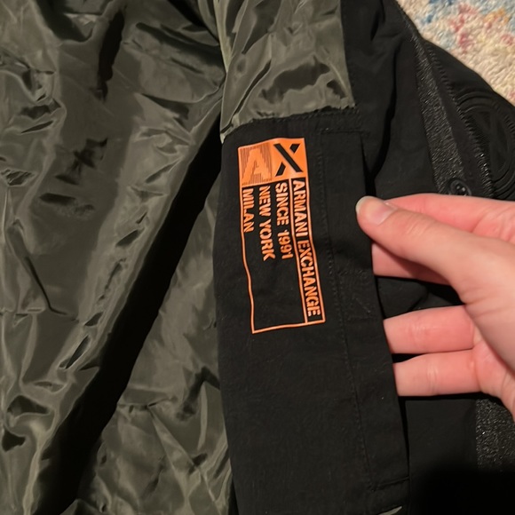 armani exchange 2 in 1 bomber jacket & vest - Picture 5 of 14